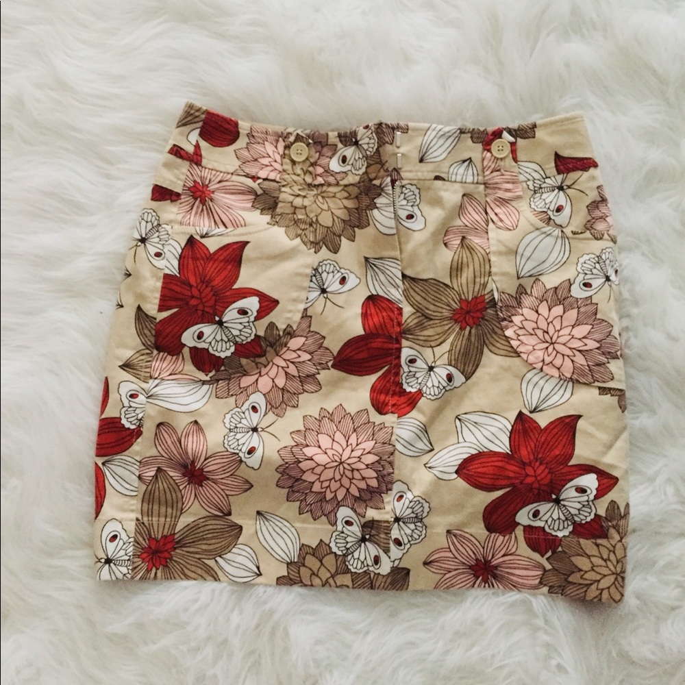 Ann Taylor Loft Floral Skirt Size 4 NWOT
